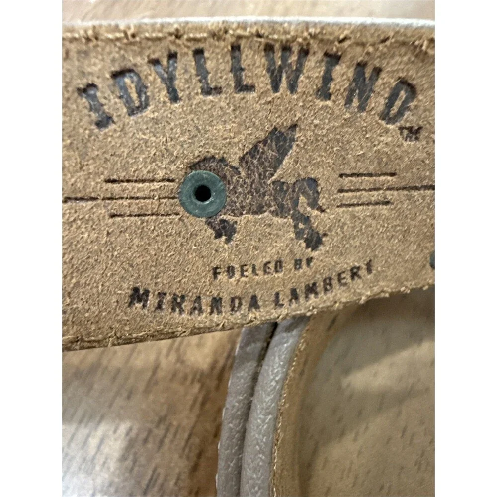 Western Embossed Leather Studded Belt Cowgirl Rodeo Boho XL Miranda Lambert